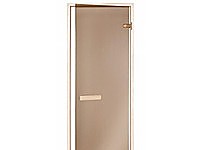 Дверь для бани стекло-прозрачная бронза размер 1900*700